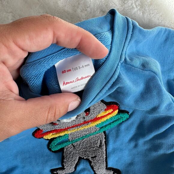 Hanna Andersson 3-6 Months Sloth Sweatshirt - Picture 5 of 5